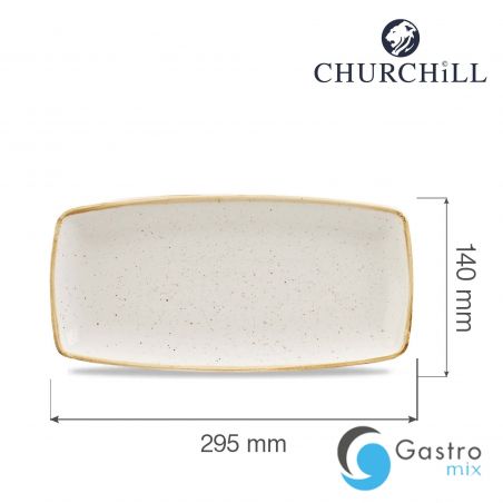 Półmisek 295x140 mm  Stonecast Barley White | SWHSOP111 FINE DINE 