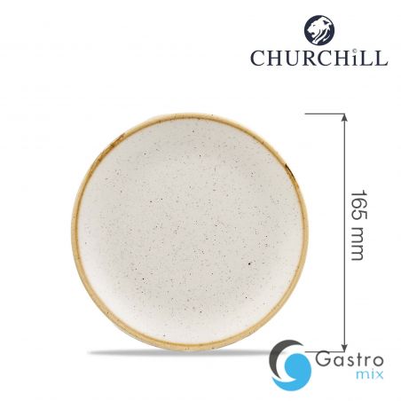 Talerz płytki 165 mm Stonecast Barley White  | SWHSEVP61 FINE DINE 