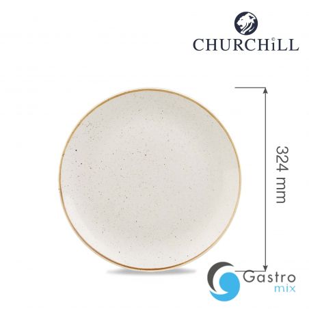 Talerz płytki 324 mm Stonecast Barley White  | SWHSEV121 FINE DINE 