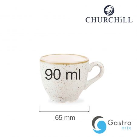 Filiżanka espresso 90 ml Stonecast Barley White | SWHSCEB91 FINE DINE 