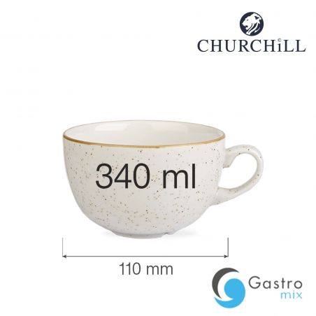 Filiżanka 340 ml Stonecast Barley White | SWHSCB281 FINE DINE 