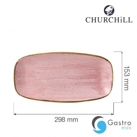 Talerz prostokątny 298x153 mm Stonecast Petal Pink  | SPPSXO111 FINE DINE 