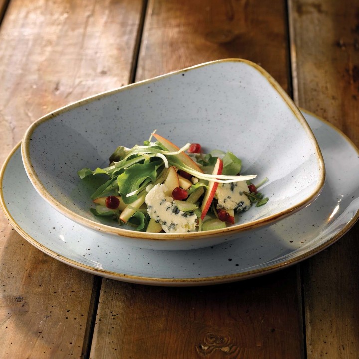 Talerz trójkątny Stonecast Duck Egg Blue 265 mm | SDESTR101 FINE DINE