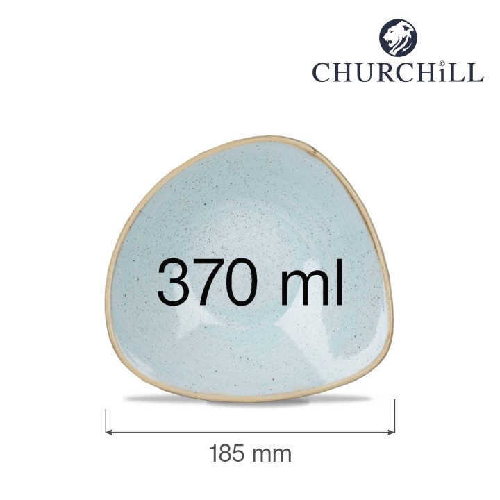 Miska trójkątna Stonecast Duck Egg Blue 370 ml | SDESTRB71 FINE DINE