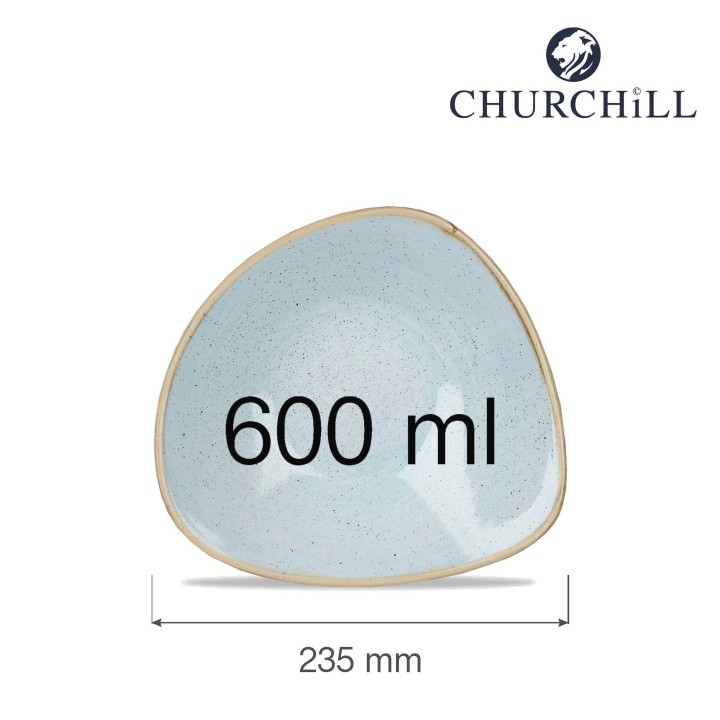 Miska trójkątna Stonecast Duck Egg Blue 600 ml | SDESTRB91 FINE DINE