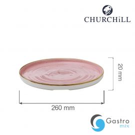 Talerz z wysokim rantem Petal Pink, 260mm | SPPSWP261 FINE DINE