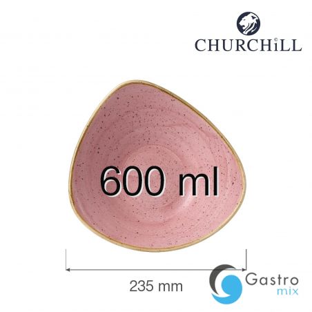 Miska trójkątna 235 mm Stonecast Petal Pink | SPPSTRB91 FINE DINE 