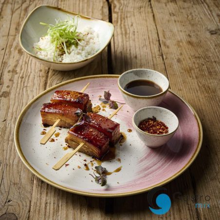 Miska trójkątna 235 mm Stonecast Petal Pink | SPPSTRB91 FINE DINE 