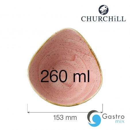 Talerz trójkątny 153 mm Stonecast Petal Pink  | SPPSTRB61 FINE DINE 