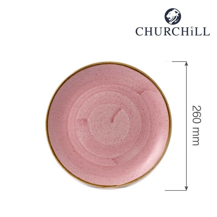Talerz płytki 260 mm Stonecast Petal Pink  | SPPSEV101 FINE DINE