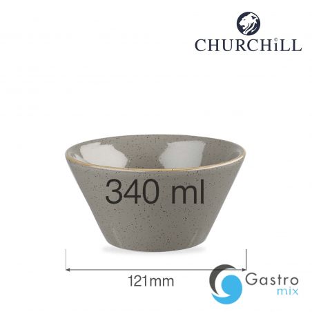 Miska konikalna Stonecast Peppercorn Grey 340 ml | SPGSZE121 FINE DINE 