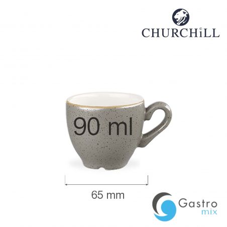 Filiżanka do espresso Stonecast Peppercorn Grey 90 ml | SPGSCEB91 FINE DINE 