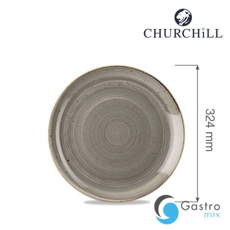 Talerz płytki Stonecast Peppercorn Grey 324 mm | SPGSEV121 FINE DINE 