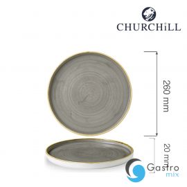  Talerz płytki z rantem Stonecast Peppercorn Grey 260 mm | SPGSWP261 FINE DINE