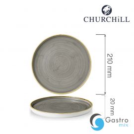  Talerz płytki z rantem Stonecast Peppercorn Grey 210 mm | SPGSWP211 FINE DINE