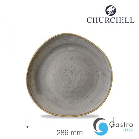 Talerz płytki o organicznym ksztalcie Stonecast Peppercorn Grey 286 mm | SPGSOG111 FINE DINE 