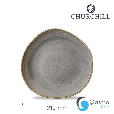 Talerz płytki o organicznym ksztalcie Stonecast Peppercorn Grey 210 mm | SPGSOG81 FINE DINE 