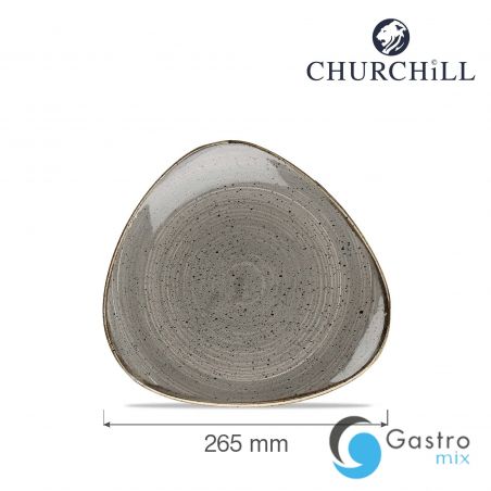 Talerz trójkątny 265 mmStonecast Peppercorn Grey | SPGSTR101 FINE DINE 