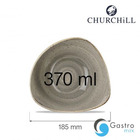 Miska trójkątna Stonecast Peppercorn Grey 370 ml | SPGSTRB71 FINE DINE 