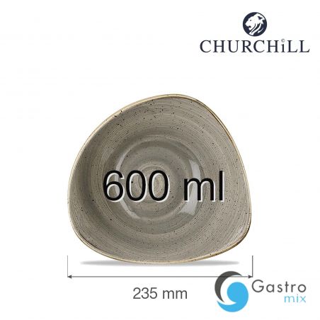 Miska trójkątna Stonecast Peppercorn Grey 600 ml | SPGSTRB91 FINE DINE 