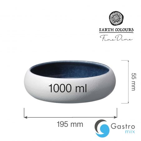 Miska Goro White Blue 195mm | 768631 fine dine 