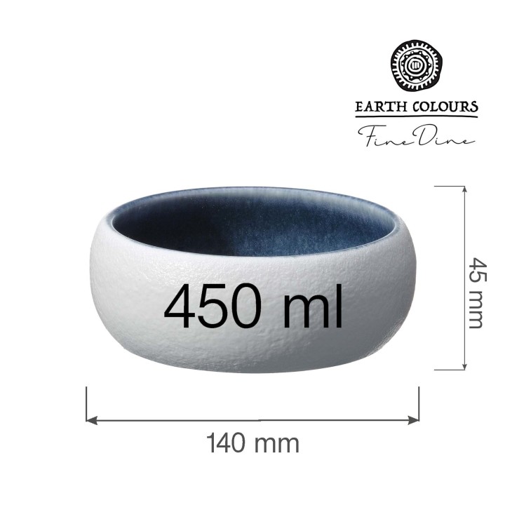 Miska Goro White Blue 140mm | 768617 fine dine