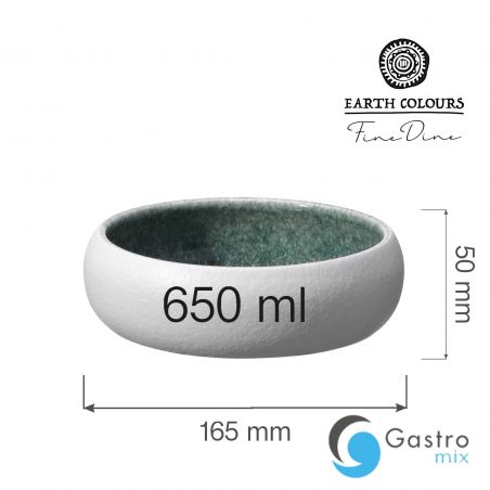 Miska Goro White Green 165mm | 768655 fine dine 