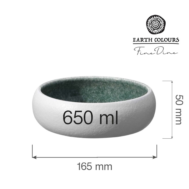 Miska Goro White Green 165mm | 768655 fine dine