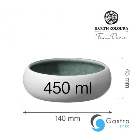 Miska Goro White Green 140mm | 768648 fine dine 