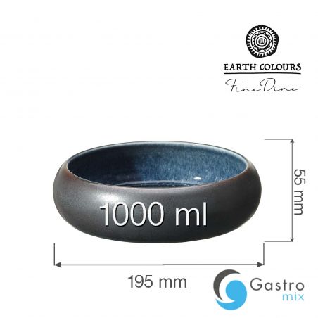 Miska Goro Brown Blue 195mm | 768693 fine dine 