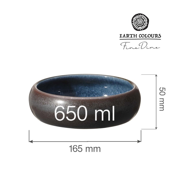 Miska Goro Brown Blue 165mm | 768686 fine dine