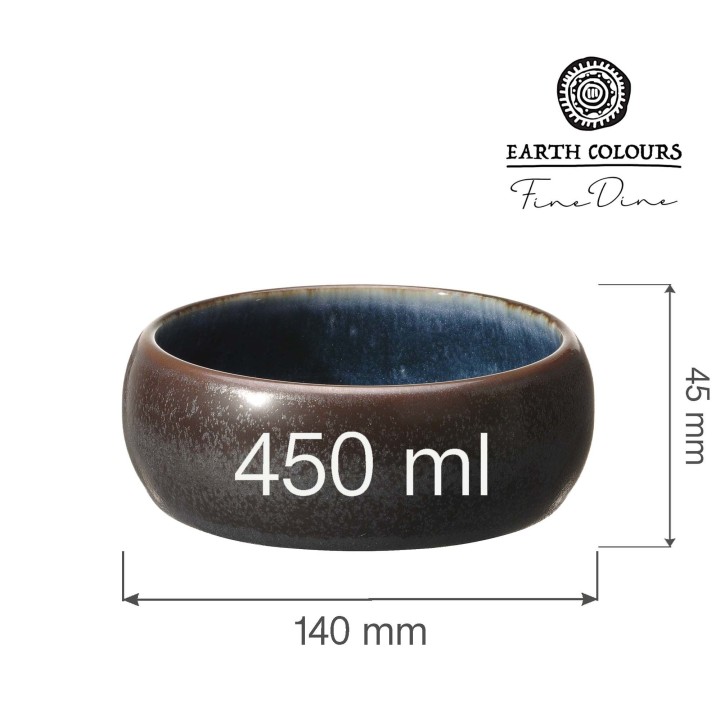 Miska Goro Brown Blue 140mm | 768679 fine dine