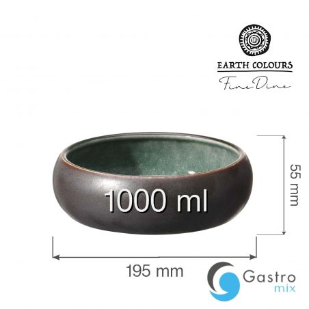 Miska Goro Brown Green 195mm | 768723 fine dine 