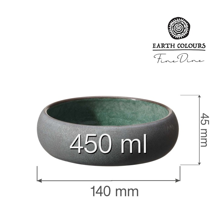 Miska Goro Brown Green 140mm | 768709 fine dine