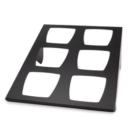 Ekspozytor bufetowy na 6 misek Skiatos Black | 171554 FINE DINE