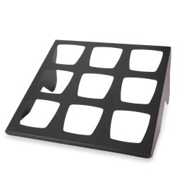 Ekspozytor bufetowy na 9 misek Skiatos Black | 171578 FINE DINE