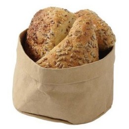 Torba papierowa na pieczywo 170x170x(H)150 mm, kolor beżowy | 429228 FINE DINE