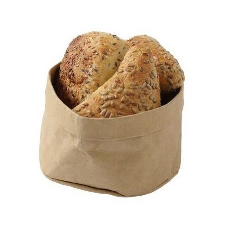 Torba papierowa na pieczywo 170x170x(H)150 mm, kolor beżowy | 429228 FINE DINE 