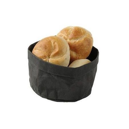 Torba papierowa na pieczywo 170x170x(H)150 mm, kolor czarny | 429211 FINE DINE 