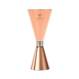 Jigger - Miarka barmańska Slim Style, 2 oz., 30/60 ml miedziana ze stalową obwódką, Barfly | M37090CP FINE DINE