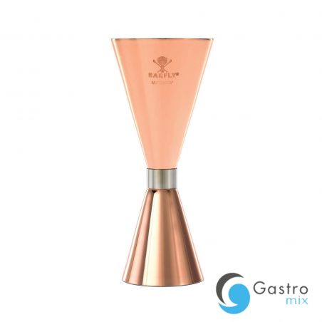 Jigger - Miarka barmańska Slim Style, 2 oz., 30/60 ml miedziana ze stalową obwódką, Barfly |... 