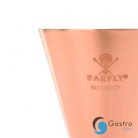  Jigger - Miarka barmańska Slim Style, 2 oz., 30/60 ml miedziana ze stalową obwódką, Barfly |...