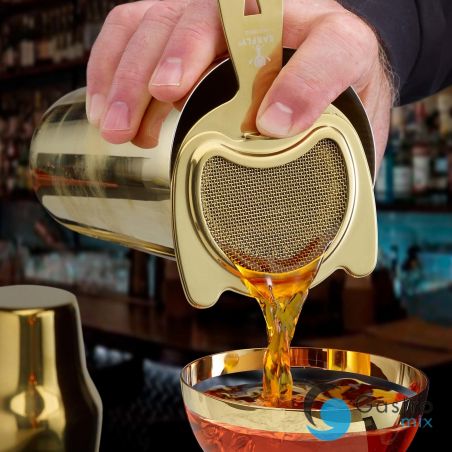 Siatkowe sitko do shakera 2w1, złoto, Barfly, 152mm | M37185GD FINE DINE 