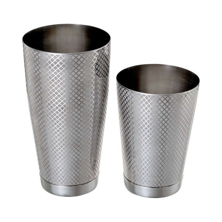 Shaker tin tin Diamond Lattice, stal nierdzewna, Barfly, 830/530ml | M37200 FINE DINE