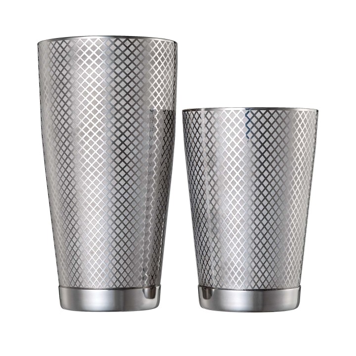 Shaker tin tin Diamond Lattice, stal nierdzewna, Barfly, 830/530ml | M37200 FINE DINE