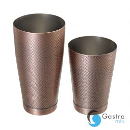 Shaker tin tin Diamond Lattice, antyczna miedź, Barfly, 830/530ml | M37200ACP FINE DINE