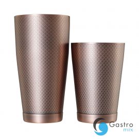  Shaker tin tin Diamond Lattice, antyczna miedź, Barfly, 830/530ml | M37200ACP FINE DINE