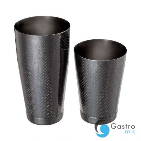 Shaker tin tin Diamond Lattice, czarny, Barfly, 830/530ml | M37200BK FINE DINE 