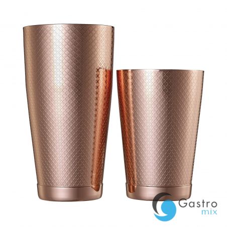 Shaker tin tin Diamond Lattice, miedź, Barfly, 830/530ml | M37200CP FINE DINE 