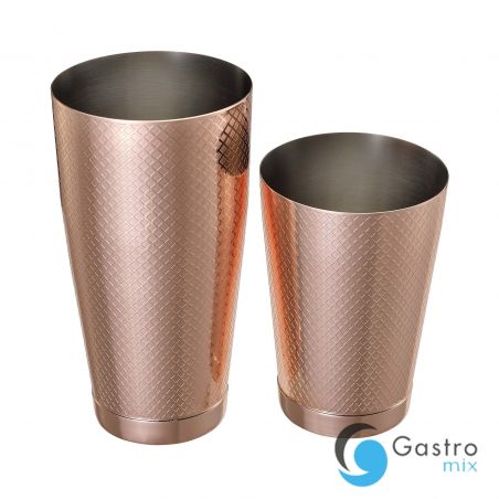 Shaker tin tin Diamond Lattice, miedź, Barfly, 830/530ml | M37200CP FINE DINE 